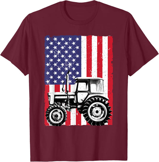 Cool Tractor Design Women Farm Vehicle Tractor Lover T-Shirt - T-Shirt | Maroon