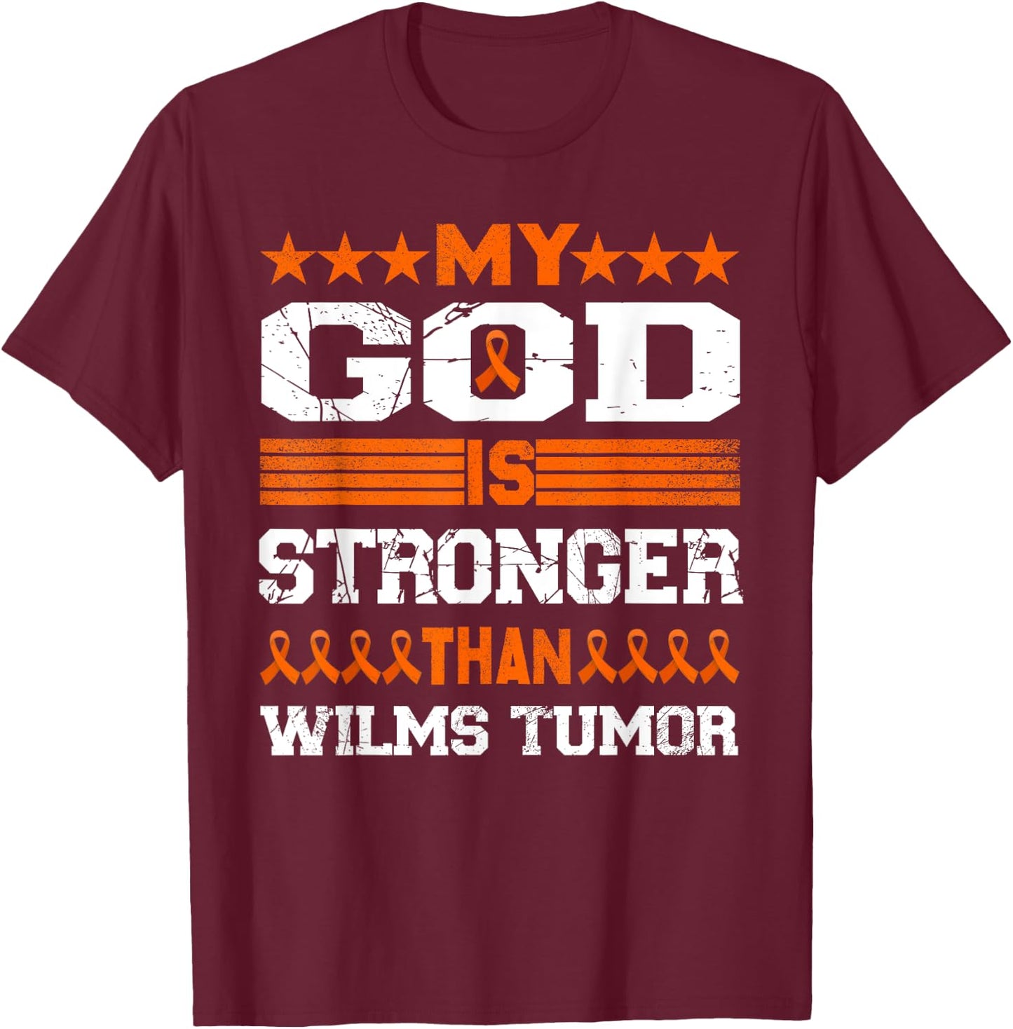 Wilms Tumor Awareness T-Shirt - T-Shirt | Maroon