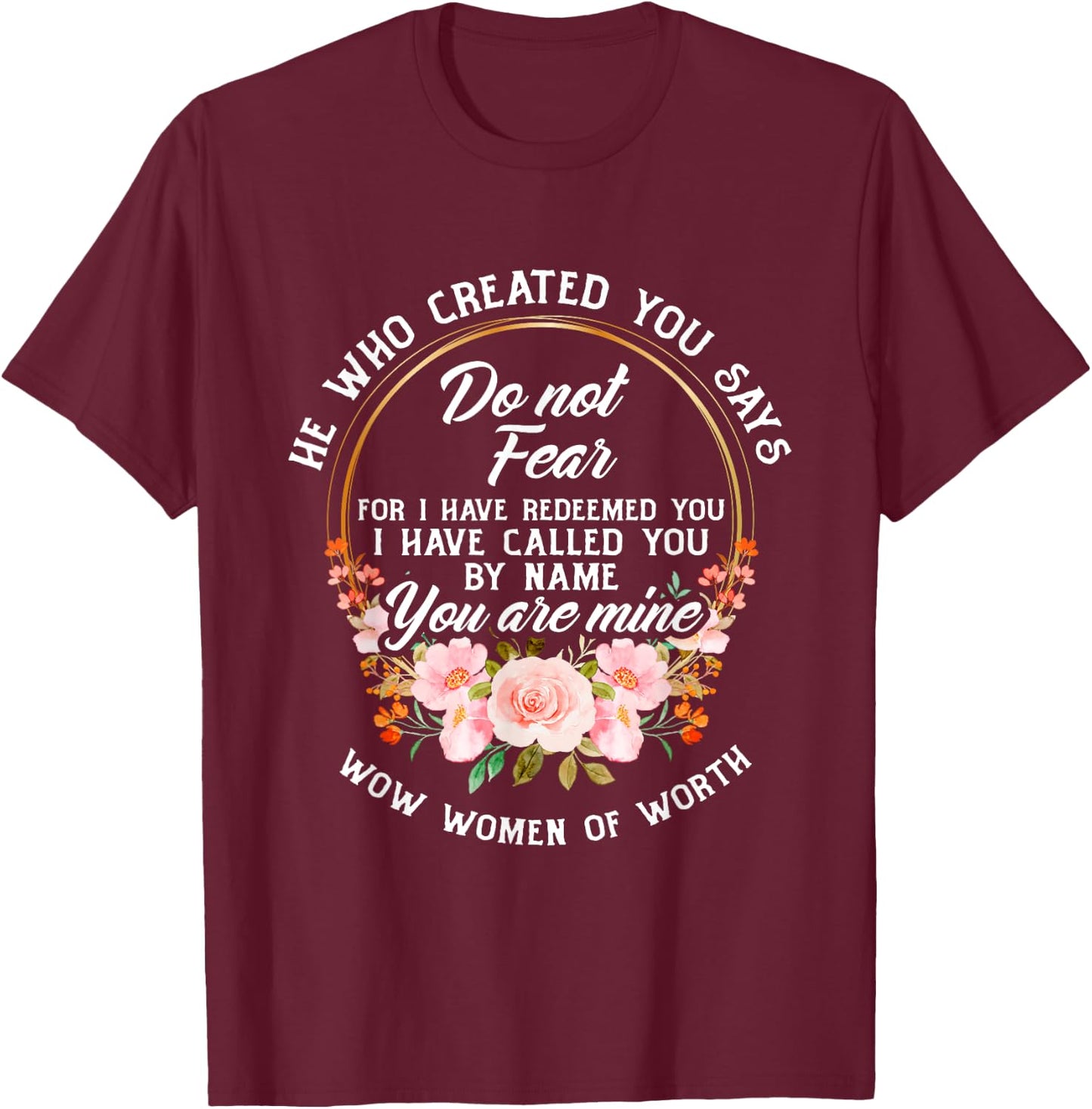 Bible Verse Women Of Worth Christian T-Shirt - T-Shirt | Maroon