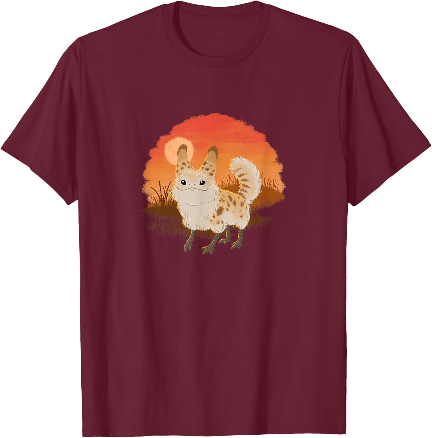 Star Wars: Ahsoka Loth-Cat Fluffy Sunset Vignette Portrait T-Shirt - T-Shirt | Maroon