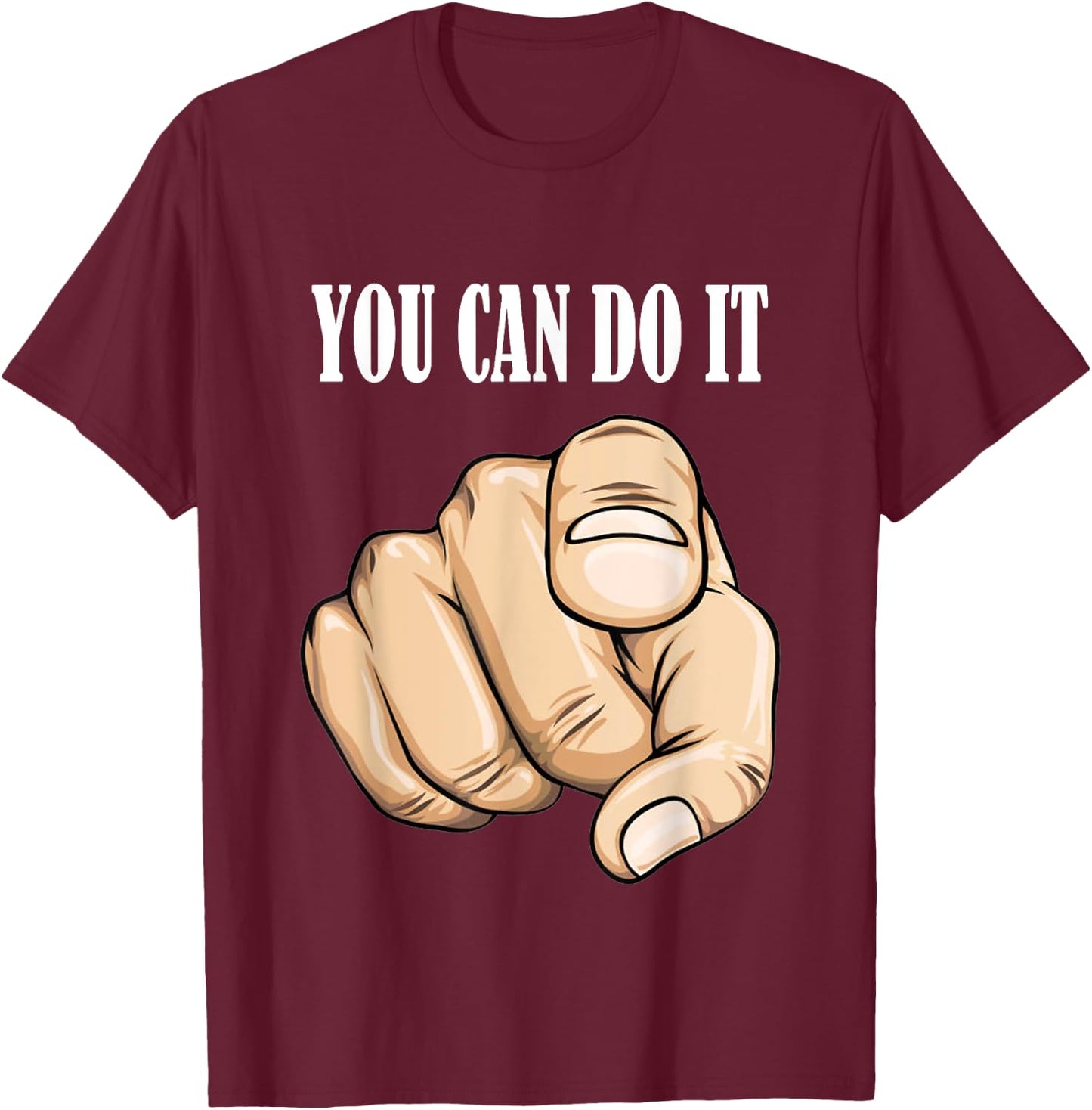 You can do it Graphic Printed T-Shirt - T-Shirt | Maroon