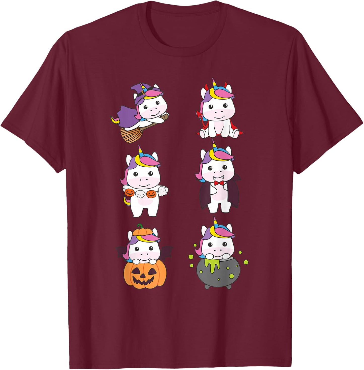 Unicorn Halloween Costume Unicorns Halloween T-Shirt - T-Shirt | Maroon