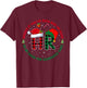 HR Knows If You've Been Bad Or Good Funny Christmas Plaid T-Shirt - T-Shirt | Maroon