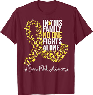 Spina Bifida Awareness Month Yellow Ribbon T-Shirt - T-Shirt | Maroon