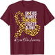 Spina Bifida Awareness Month Yellow Ribbon T-Shirt - T-Shirt | Maroon