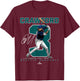 Number and Portrait JP Crawford Seattle MLBPA T-Shirt - T-Shirt | Maroon
