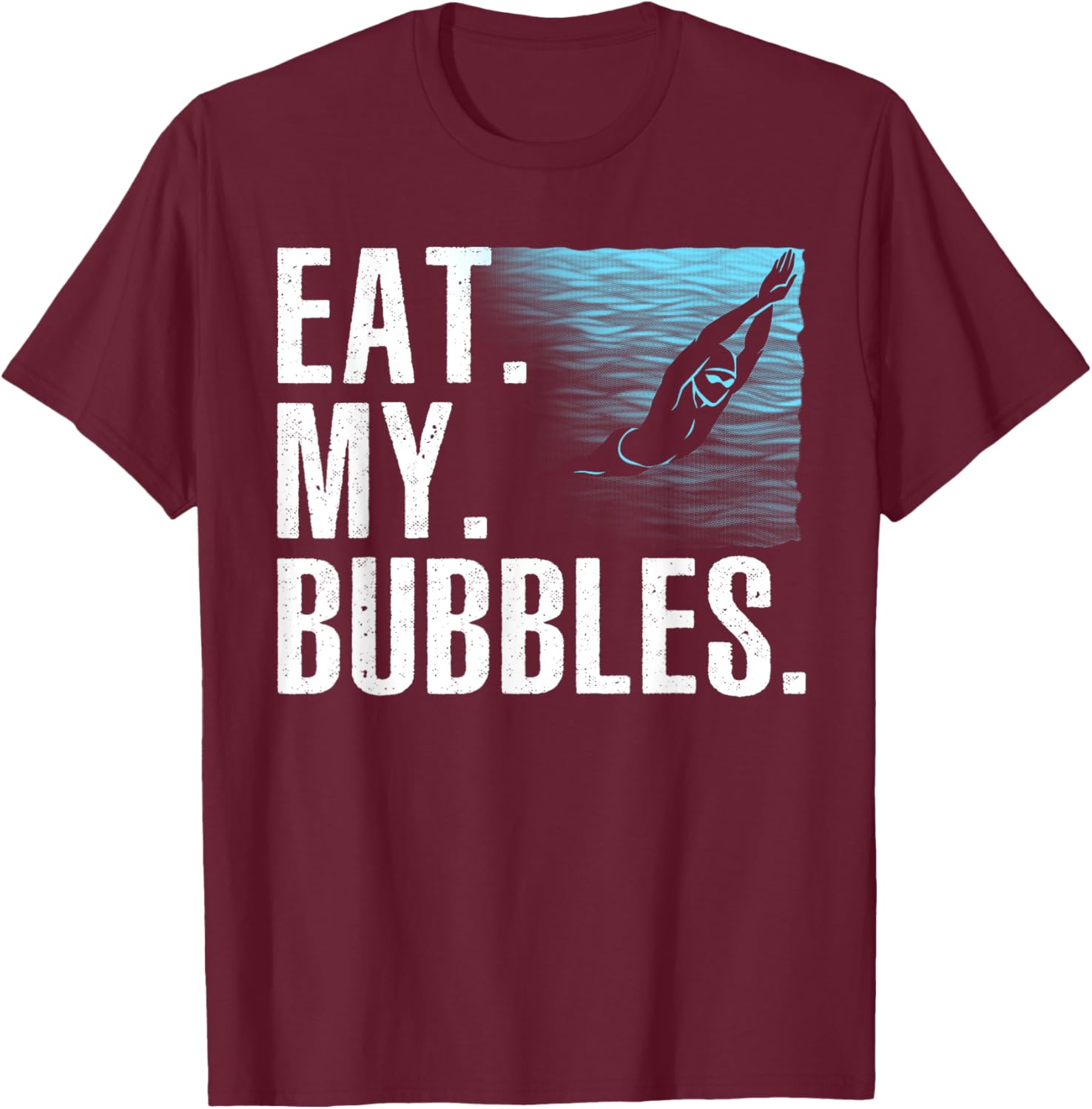 Funny Swimming Art Women Swim Coach Rescue Swimmer T-Shirt - T-Shirt | Maroon