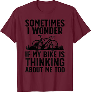 Funny Cycling Art Women Kids Bike Rider Track Racing T-Shirt - T-Shirt | Maroon