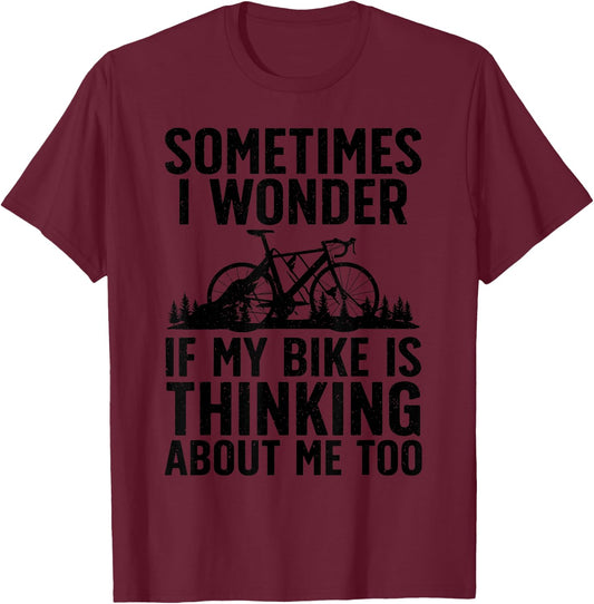 Funny Cycling Art Women Kids Bike Rider Track Racing T-Shirt - T-Shirt | Maroon