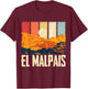 El Malpais Souvenir National Monument Mountain Ranges T-Shirt - T-Shirt | Maroon