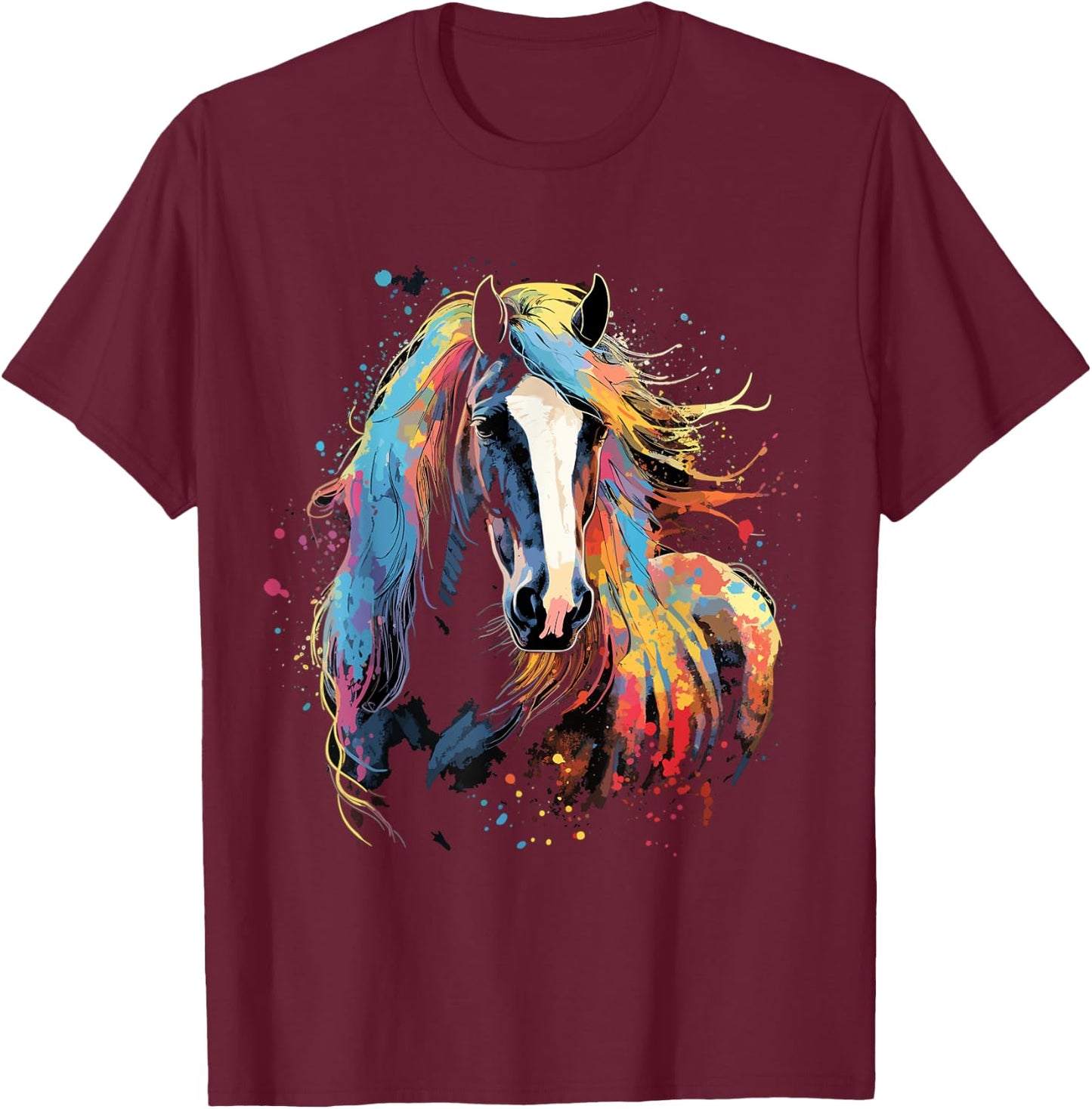 Clydesdale Horse Riding Dressage Show Jumping Horse Stable T-Shirt - T-Shirt | Maroon