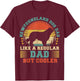 Newfoundland Dog Dad Like A Regular Dad Father's Day Women Kids T-Shirt - T-Shirt | Maroon