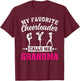 My Favorite Cheerleader Calls Me Grandma Mother's Day T-Shirt - T-Shirt | Maroon