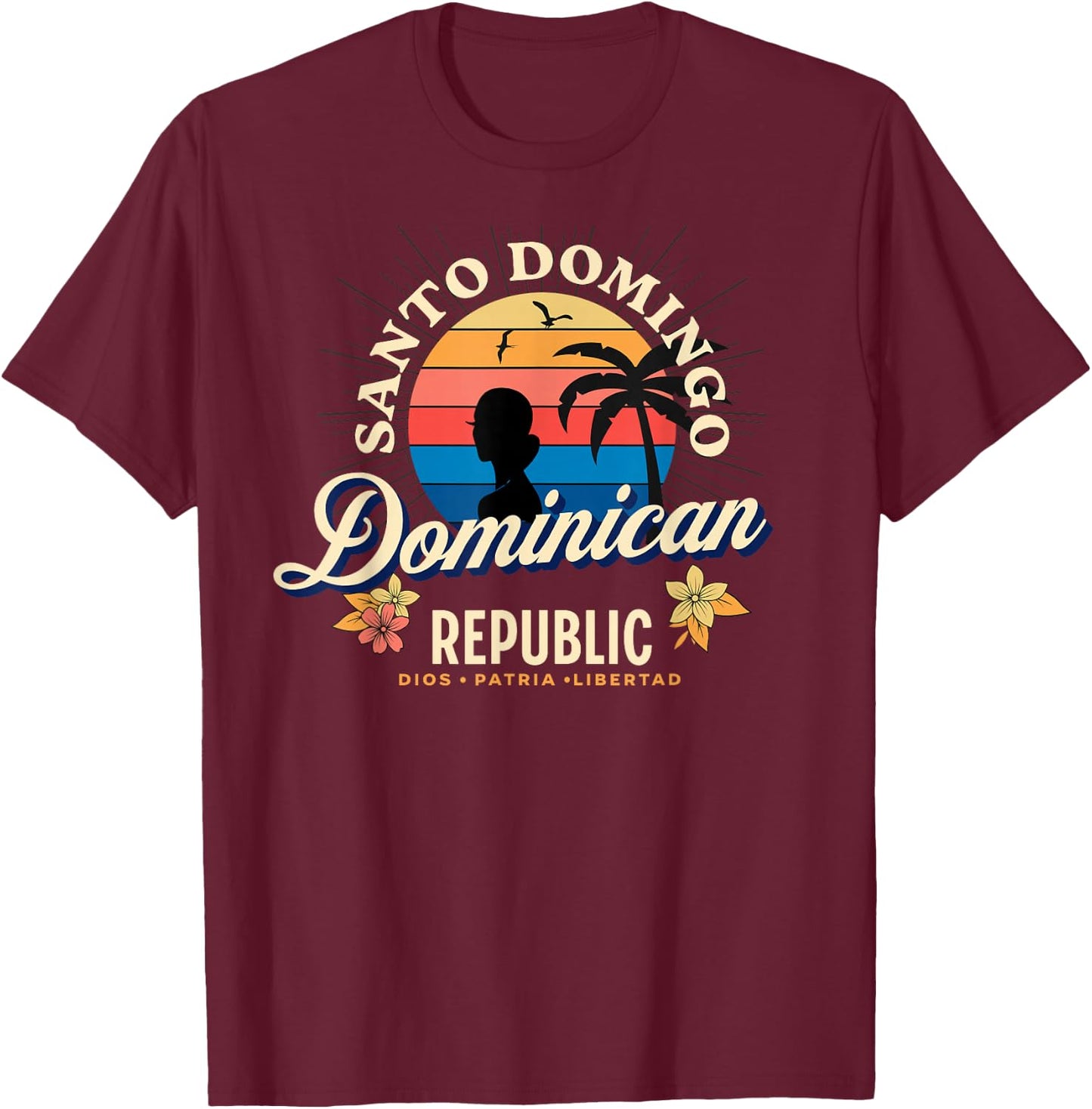 Santo Domingo | Dominican Republic T-Shirt - T-Shirt | Maroon