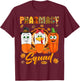 Pharmacy Squad Turkey Pumpkin Pilgrim Pills Thanksgiving Day T-Shirt - T-Shirt | Maroon