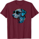 Dad Mom Cool Dog Sunglasses - Catahoula Leopard T-Shirt - T-Shirt | Maroon