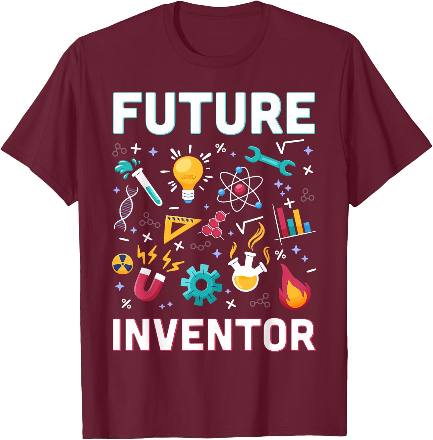 Future Inventor Exploration Invention Smart Creator Kids T-Shirt - T-Shirt | Maroon