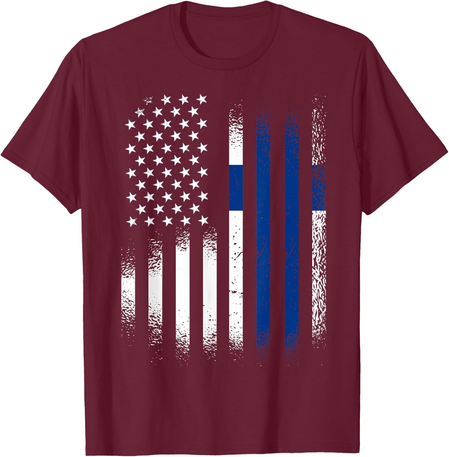 Finnish American Heritage Month Finland Patriot Grown T-Shirt - T-Shirt | Maroon