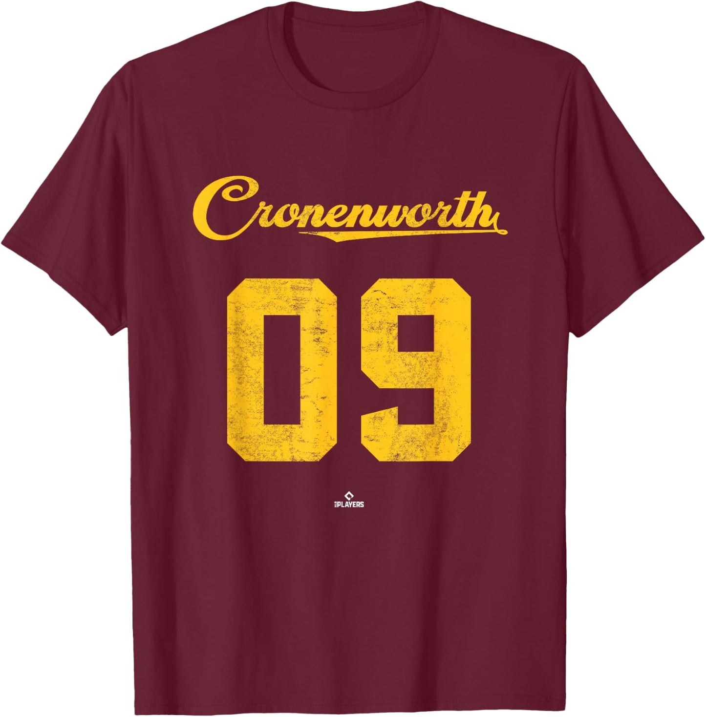 Jake Cronenworth 09 Jake Cronenworth San Diego MLBPA T-Shirt - T-Shirt | Maroon