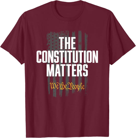 The Constitution Matters Vintage We The People Constitution T-Shirt - T-Shirt | Maroon