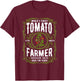Worlds Finest Tomato Farmer, Funny Tomato Gardening T-Shirt - T-Shirt | Maroon