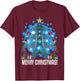 Electrician Gifts Men Women Ugly Christmas Electrician T-Shirt - T-Shirt | Maroon