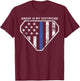 Daddy is My Superhero Blue Line Super Police Officer T-Shirt - T-Shirt | Maroon