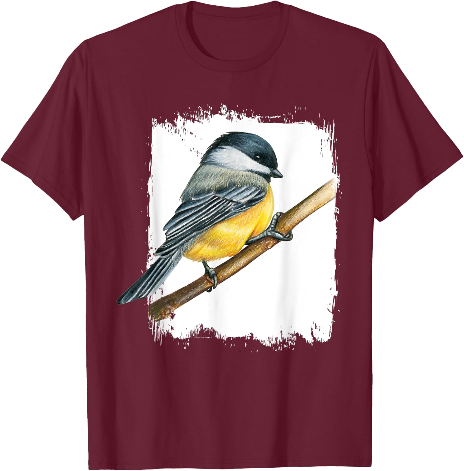 Beautiful Birds Animal Gift Vintage Bird Watcher Birding Birdwatching - Women's Black Small Classic Fit Short Sleeve T-Shirt - T-Shirt | Maroon