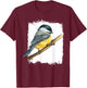 Beautiful Birds Animal Gift Vintage Bird Watcher Birding Birdwatching - Women's Black Small Classic Fit Short Sleeve T-Shirt - T-Shirt | Maroon