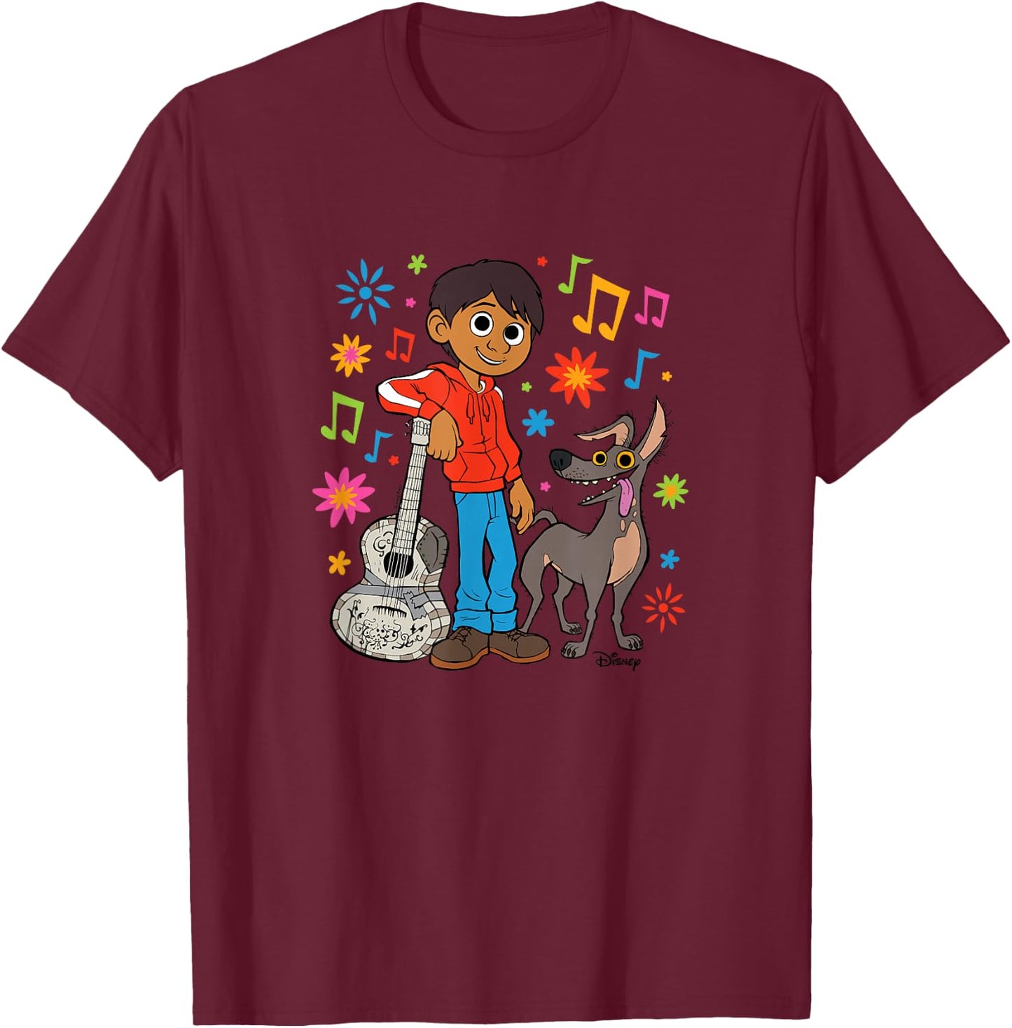Coco - Miguel Y Dante T-Shirt - T-Shirt | Maroon