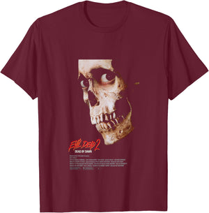 Evil Dead 2 Dead by Dawn Theatrical Poster T-Shirt - T-Shirt | Maroon