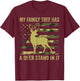 Men's Camo Deer Hunting Dad Jokes Family Tree Has Deer Stand T-Shirt - T-Shirt | Maroon