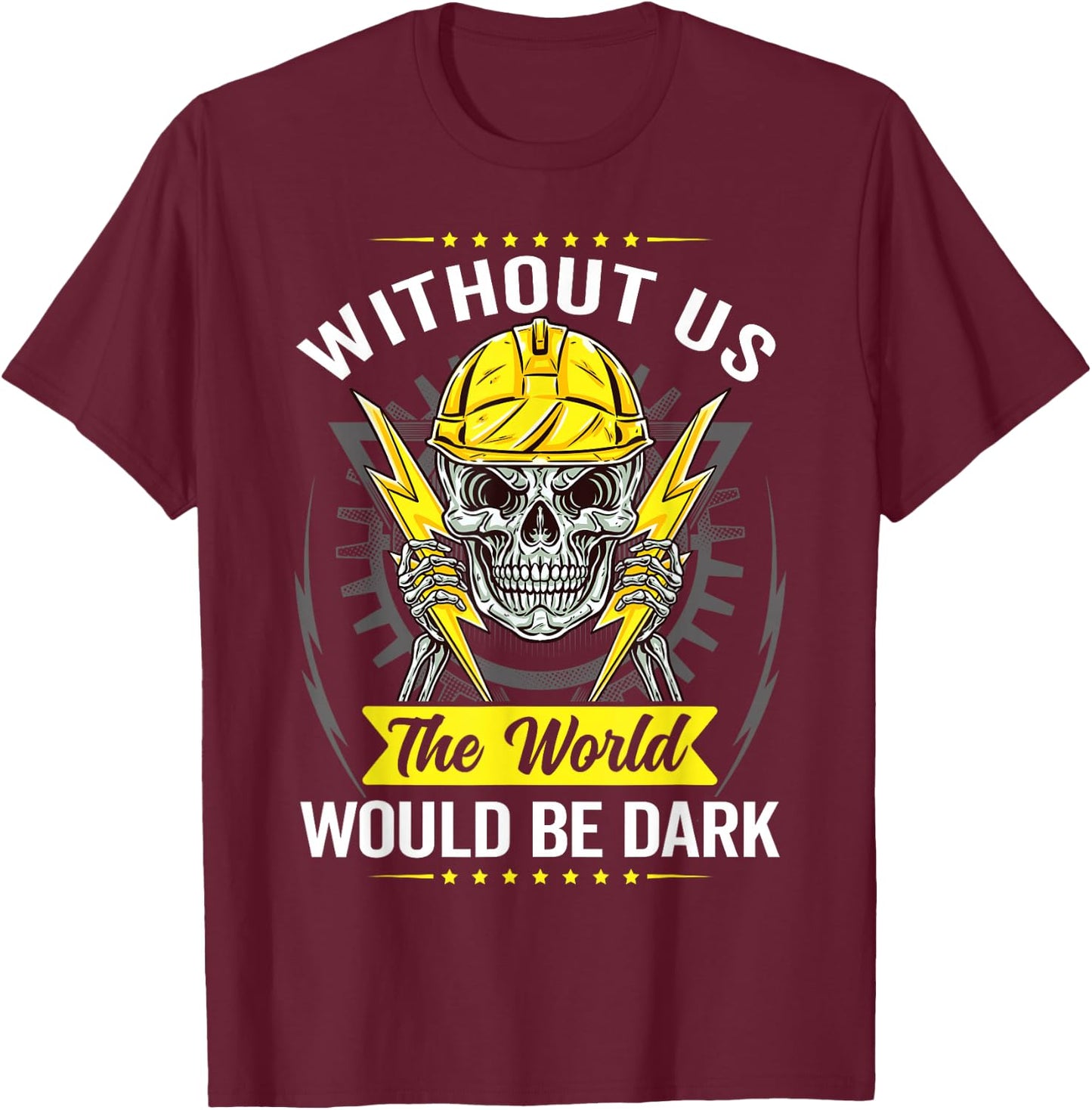 Electrical Lineman Power Lineman T-Shirt - T-Shirt | Maroon