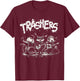 Trashers Shirt - Funny Raccoon Music Band Electric Acoustic T-Shirt - T-Shirt | Maroon