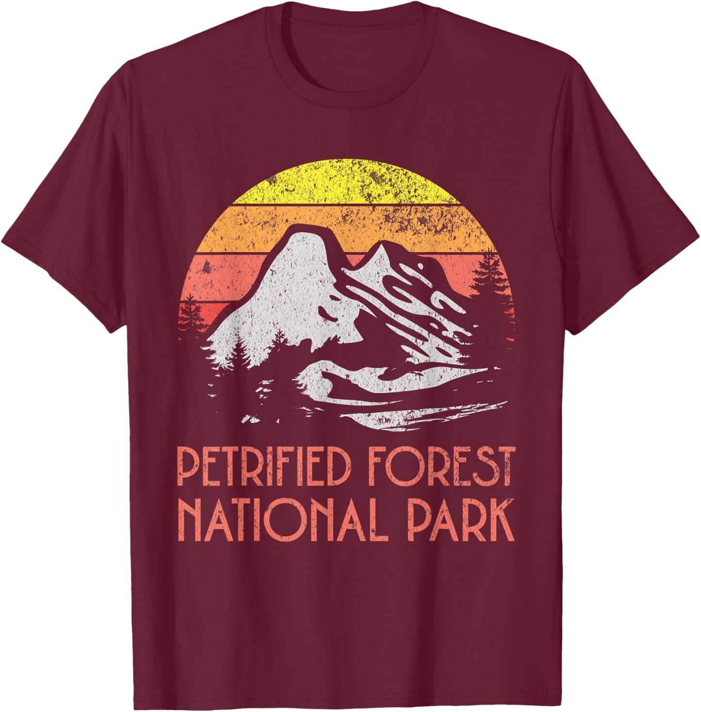Petrified Forest National Park T-Shirt - T-Shirt | Maroon