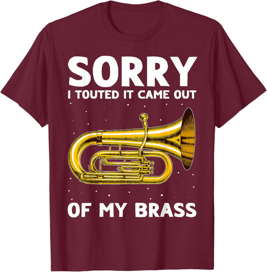 French Horn Double Tonguing Mellophone Player T-Shirt - T-Shirt | Maroon