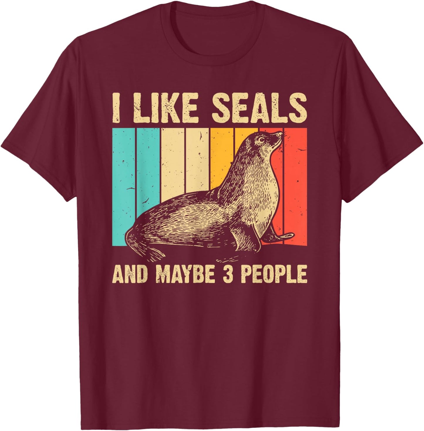 Cool Seal Women Sea Animal Lover Sea Lion Creature T-Shirt - T-Shirt | Maroon