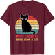 Most Likely To Bring Home A Cat Retro Cat Lovers T-Shirt - T-Shirt | Maroon