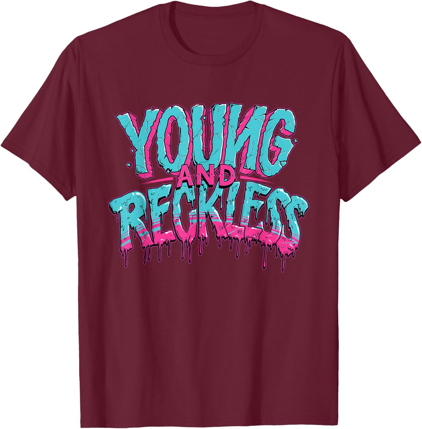 Young And Reckless Apparel T-Shirt - T-Shirt | Maroon