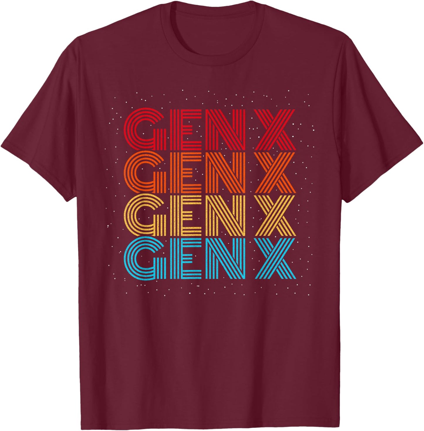 Generation X - Gen Xer - Gen X Retro Vintage 80s - Gen X T-Shirt - T-Shirt | Maroon