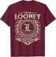 Team LOONEY Lifetime Member LOONEY Name Personalized T-Shirt - T-Shirt | Maroon