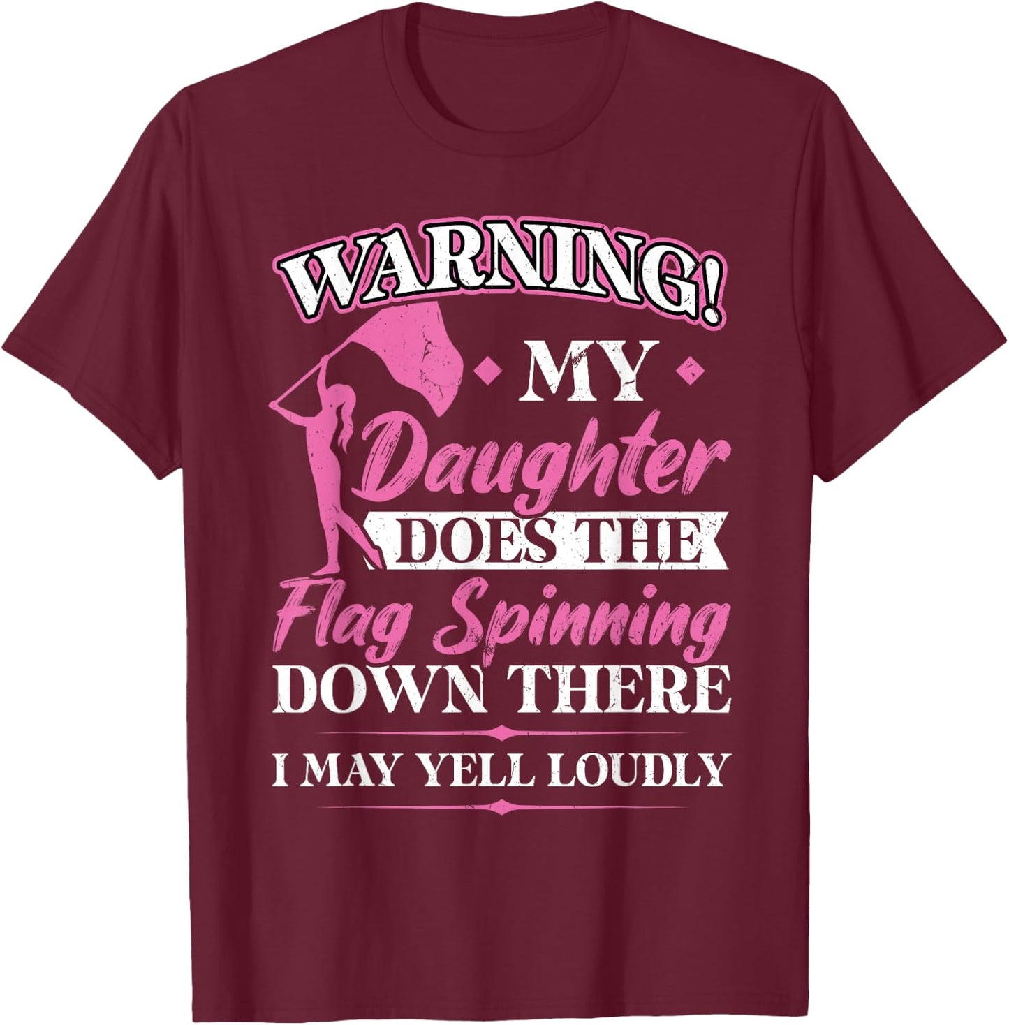 Mom of a Color Guard - Colorguard T-Shirt - T-Shirt | Maroon