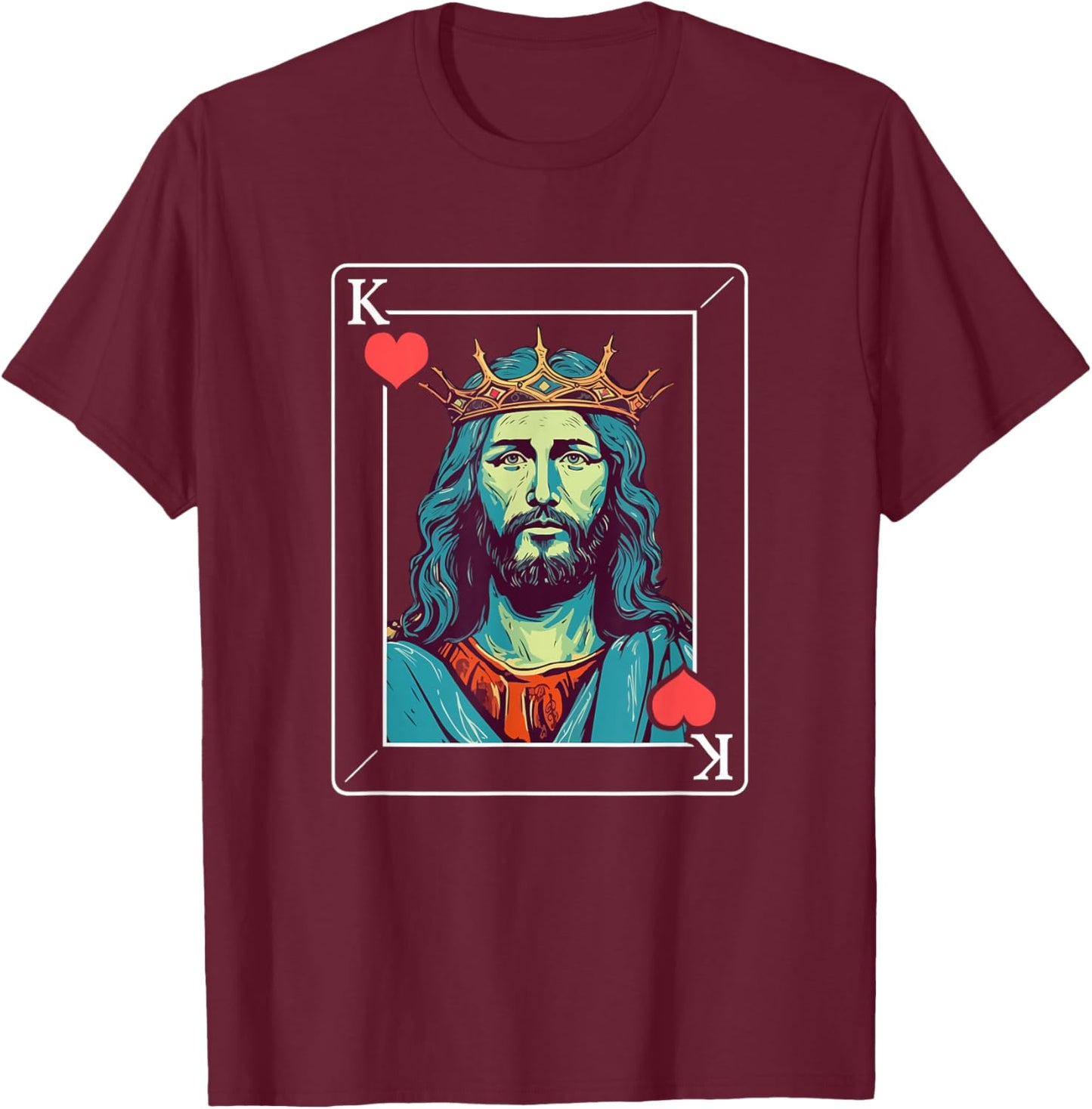 Jesus is King T-Shirt - T-Shirt | Maroon