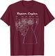 Raptor engine blueprint T-Shirt - T-Shirt | Maroon