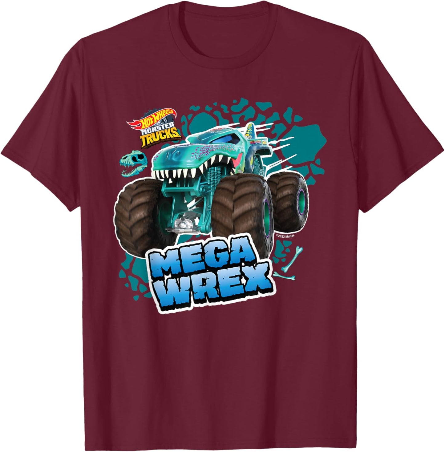 Hot Wheels - Mega Wrex T-Shirt - T-Shirt | Maroon