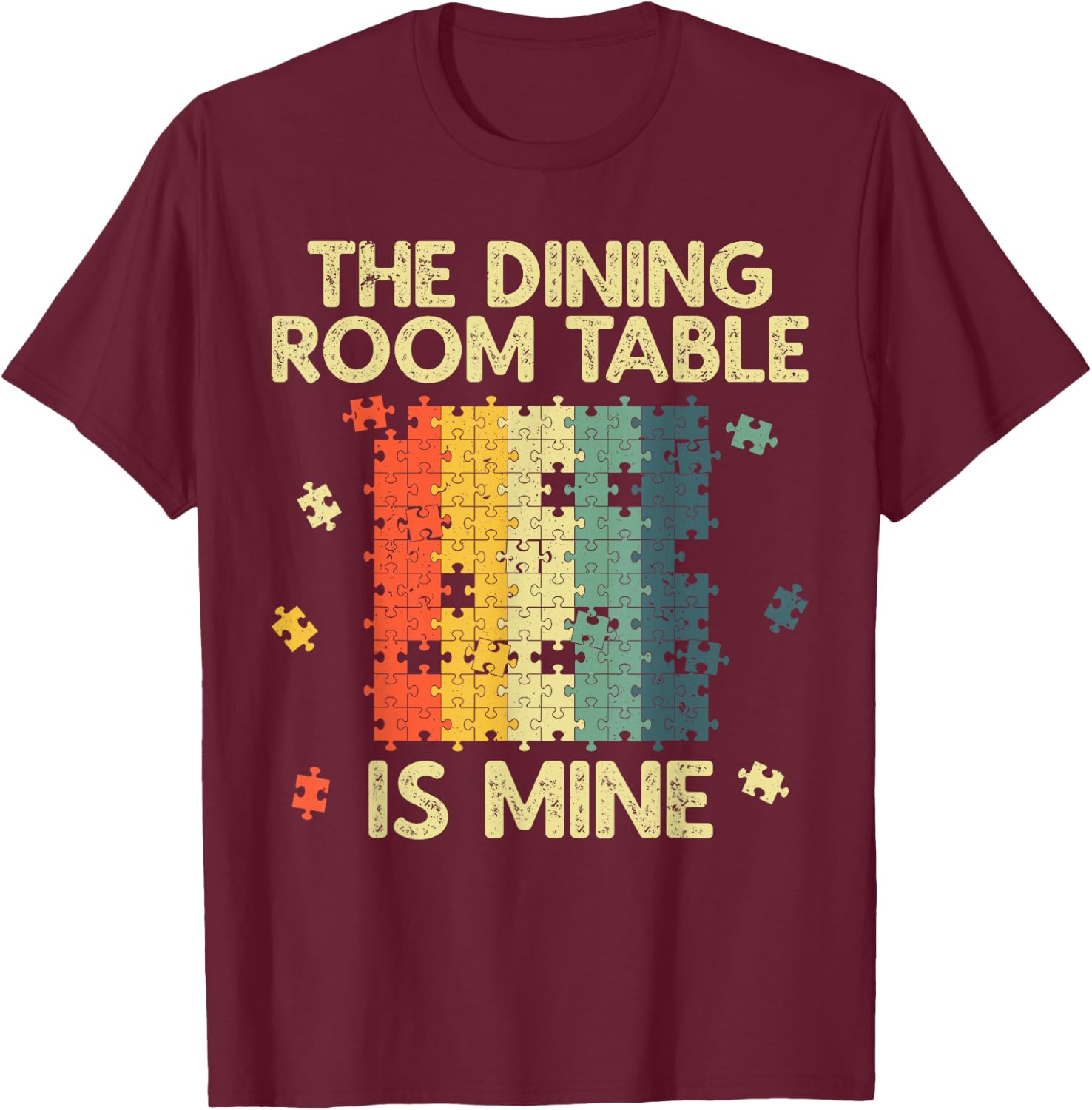 Funny Puzzle Design Women Kids Jigsaw Puzzle Lover T-Shirt - T-Shirt | Maroon