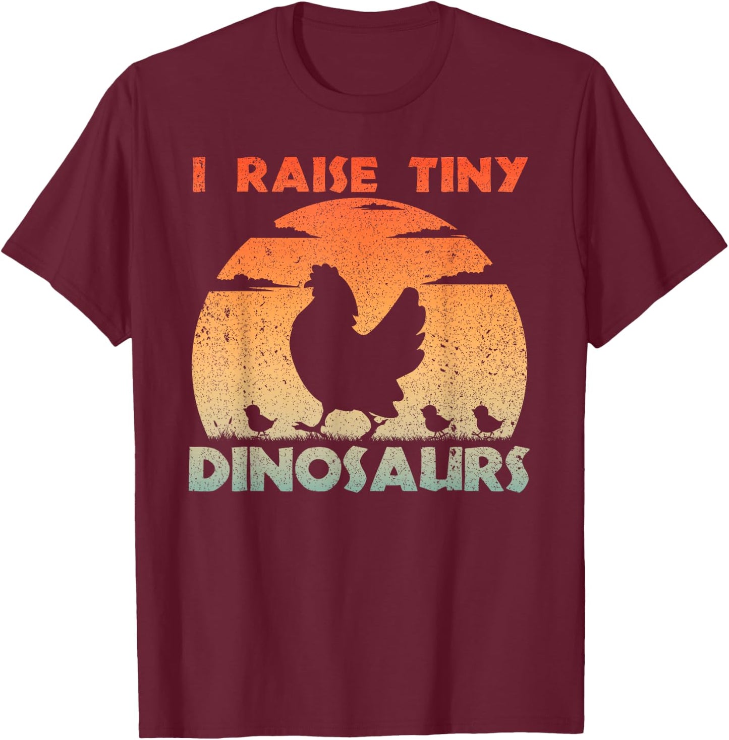 Cool Chicken Design Women Farm Lover Chicken Farmer T-Shirt - T-Shirt | Maroon