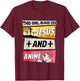 This Girl Runs On Jesus And Anime I Kawaii Otaku T-Shirt - T-Shirt | Maroon