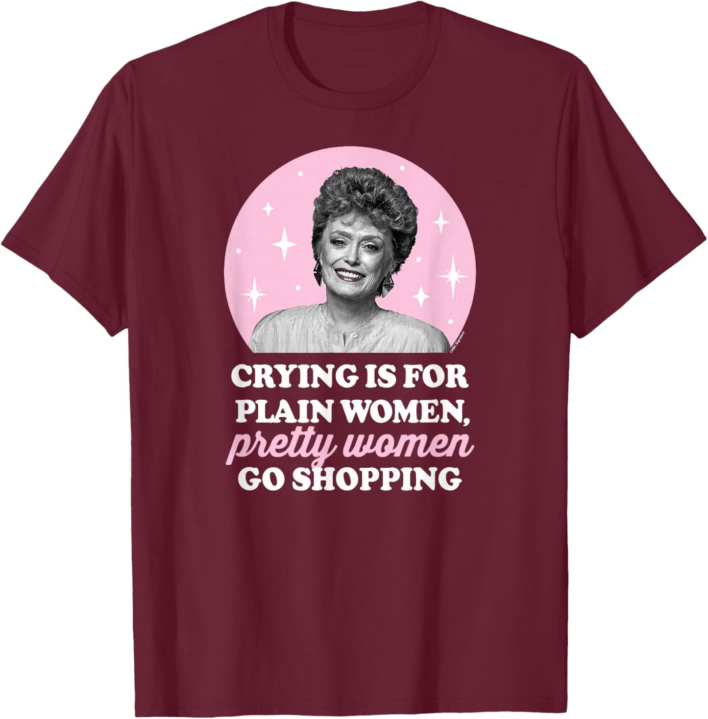The Golden Girls - Blanche Pretty Women Go Shopping T-Shirt - T-Shirt | Maroon