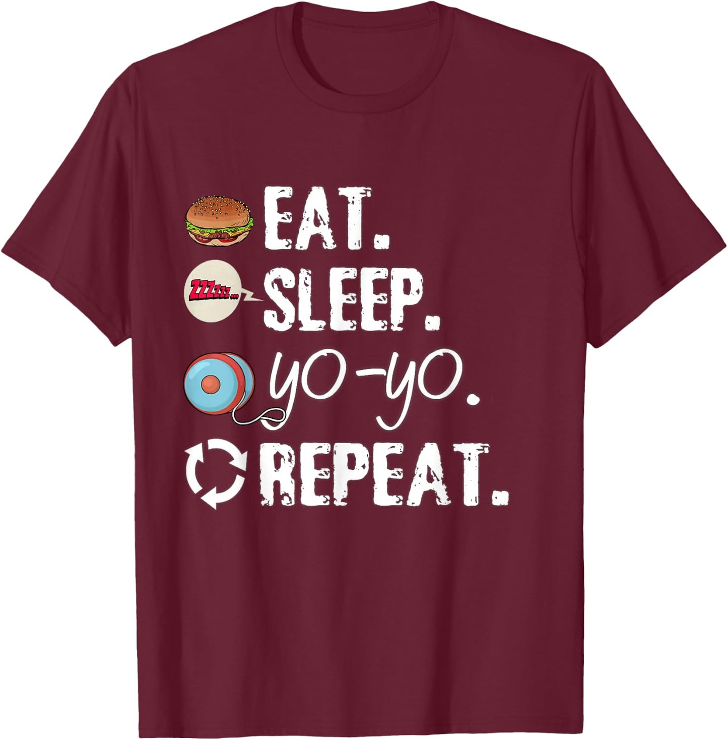 Love yo yo kids Shirt yo-yo Lovers and girls T-Shirt - T-Shirt | Maroon